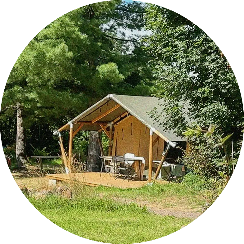 camping avec ecolodge a la bourboule