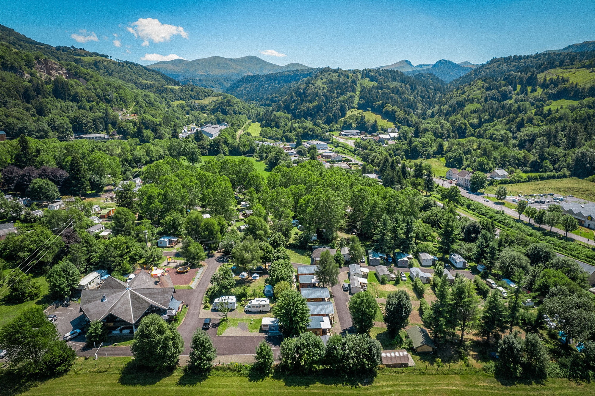 camping la marmotte vu du ciel