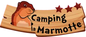 logo camping la marmotte x
