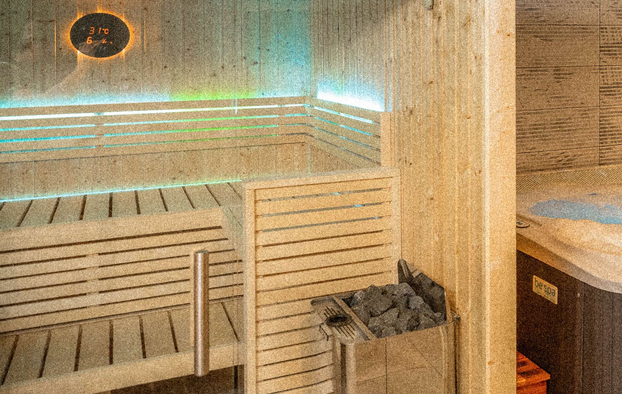 sauna at camping la marmotte