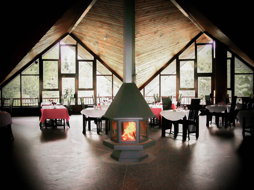 cheminée restaurant camping la marmotte